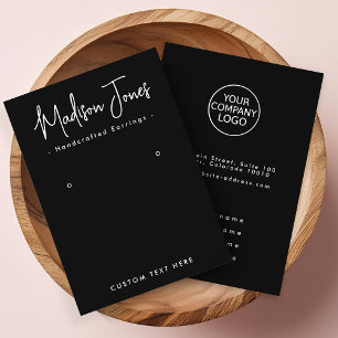 Visita Tarjeta de visualización simple de la caligrafía n