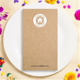 Visita Tarjeta de visualización simple y moderna de Kraft