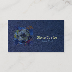 Visita Tarjeta del azul del jugador de la bola del