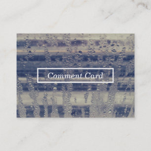 Visita tarjeta del comentario de la ventana del invierno