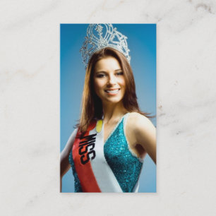 Visita Tarjeta del desfile de la TT-Belleza