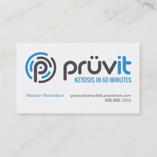 Visita Tarjeta del distribuidor de Pruvit