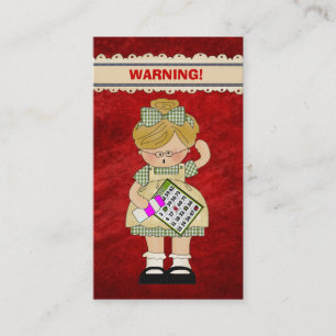 Visita Tarjeta del Doodle del dibujo animado de la