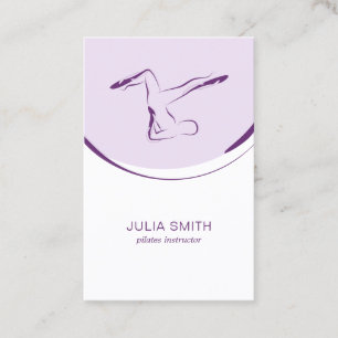 Visita Tarjeta del instructor de Pilates con dos