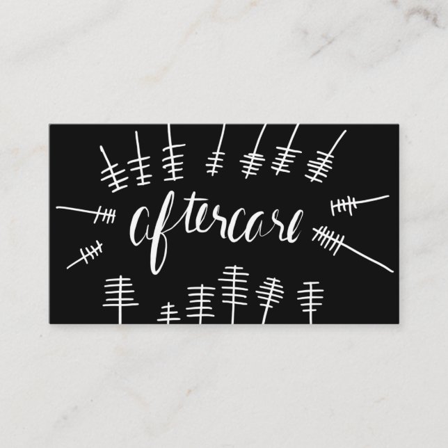 Visita Tarjeta del latigazo del Aftercare de la vara del (Anverso)