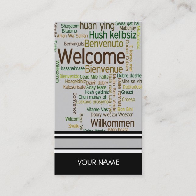 Visita Tarjeta del negocio de representación del VIAJE (Anverso)