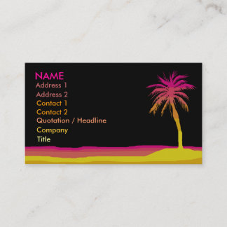 Visita Tarjeta del negocio/del perfil de la playa
