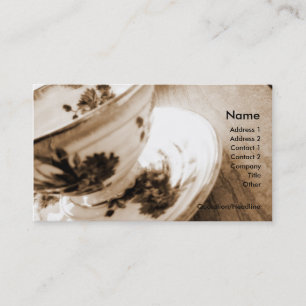 Visita Tarjeta del negocio/del perfil de la taza de té