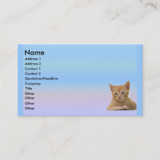 Visita Tarjeta del perfil de Dax del gatito