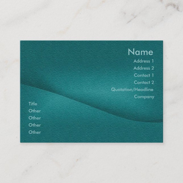 Visita Tarjeta del perfil de la balanza (Anverso)