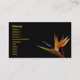 Visita Tarjeta del perfil de la flor salvaje