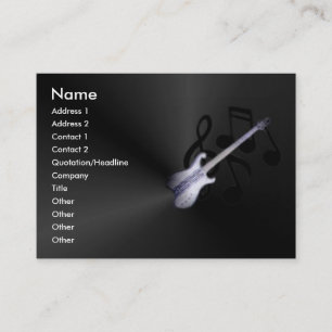 Visita Tarjeta del perfil de la guitarra