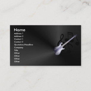 Visita Tarjeta del perfil de la guitarra