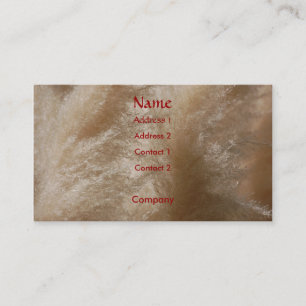 Visita Tarjeta del perfil de la hierba salvaje