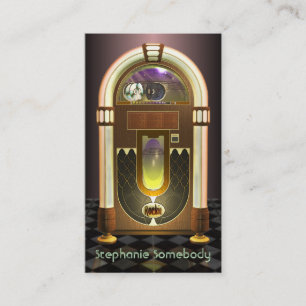 Visita Tarjeta del perfil de la máquina tocadiscos