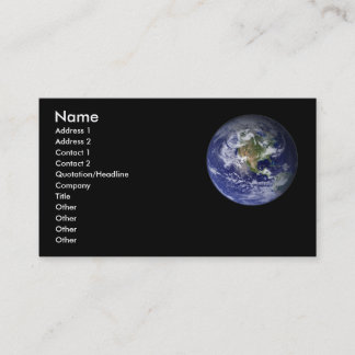 Visita Tarjeta del perfil de la tierra - tarjeta de
