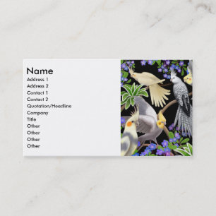 Visita Tarjeta del perfil de los Cockatiels
