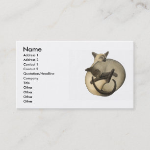 Visita Tarjeta del perfil de los gatos de Yin Yang