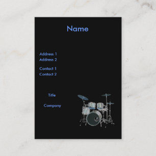 Visita Tarjeta del perfil de los tambores