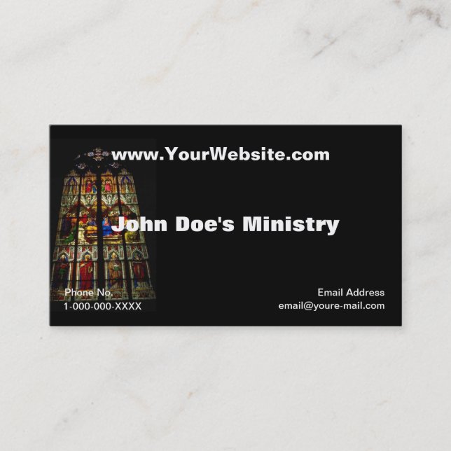 Visita Tarjeta del perfil de Windows de la iglesia (Anverso)
