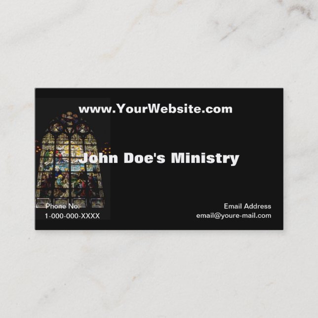 Visita Tarjeta del perfil de Windows de la iglesia (Anverso)