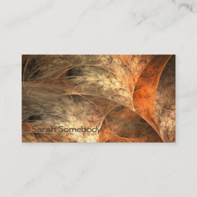 Visita Tarjeta del perfil del arte del fractal de las (Anverso)