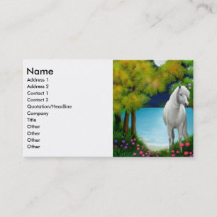 Visita Tarjeta del perfil del caballo del claro de luna