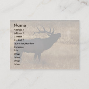 Visita tarjeta del perfil o de visita, bugle de los alces