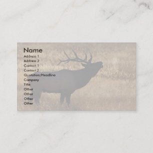 Visita tarjeta del perfil o de visita, bugle de los alces