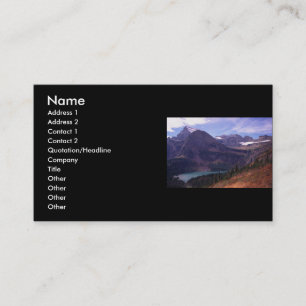 Visita tarjeta del perfil o de visita, paisaje