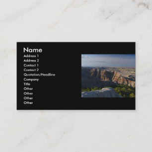 Visita tarjeta del perfil o de visita, paisaje