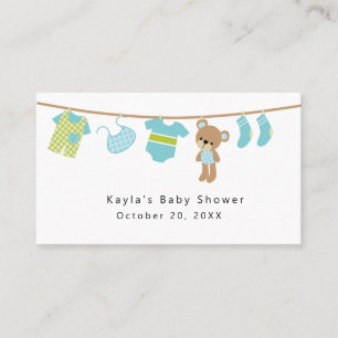 Visita Tarjeta del recinto del registro de Baby Shower