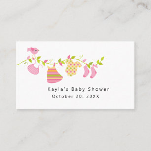 Visita Tarjeta del recinto del registro de Baby Shower