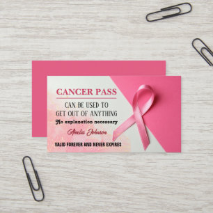 Visita Tarjeta divertida de apoyo para el cáncer de mama