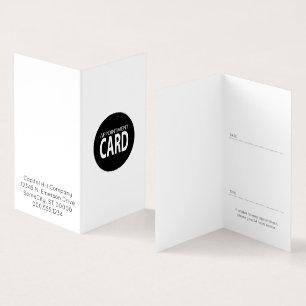 Visita tarjeta doblada de la cita