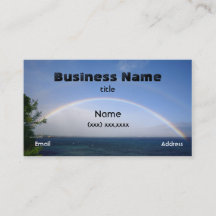 Tarjeta doble del arco iris de Maui