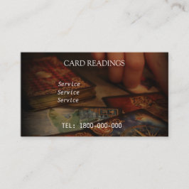 VISITA TARJETA EDITABLE DE LECTURA DE TAROTE