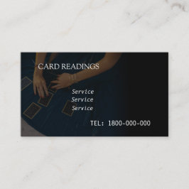 VISITA TARJETA EDITABLE DE LECTURA DE TAROTE