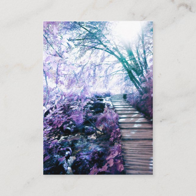 Visita tarjeta encantada del comentario de la trayectoria (Reverso)