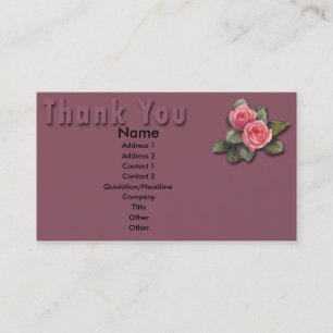 Visita Tarjeta Floral de agradecimiento
