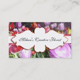 Visita Tarjeta floral de Bisness de la fotografía de los
