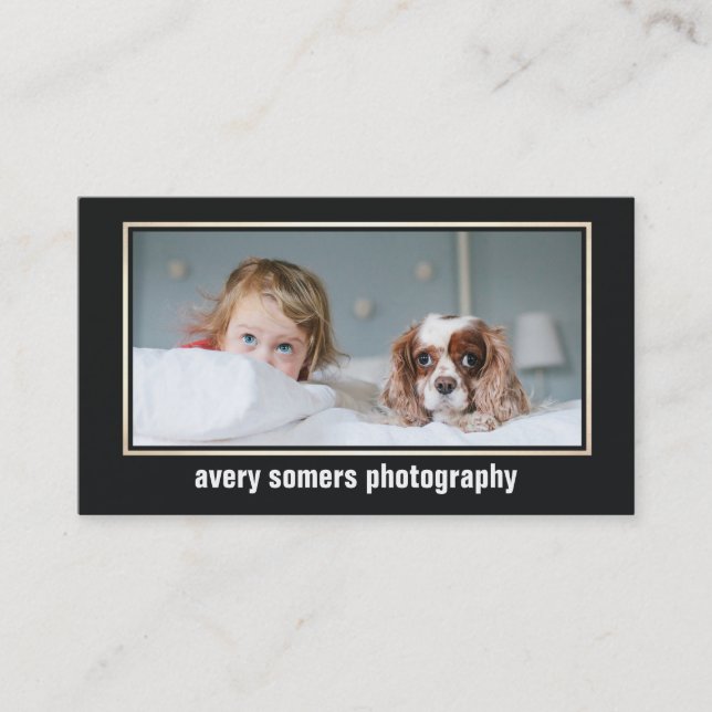 Visita Tarjeta fotográfica de fotógrafo profesional (Anverso)