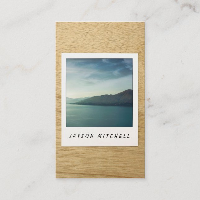 Visita Tarjeta fotográfica instantánea de personalizable  (Anverso)