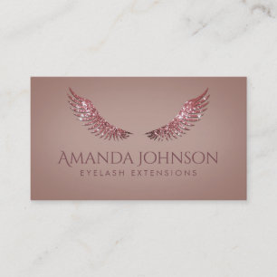 Visita Tarjeta gris Rosa de las Extensiones Eyelash de Ma
