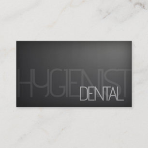 Visita Tarjeta higiénica dental simple de patrón plateado