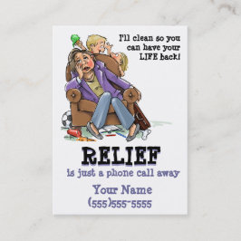 Visita Tarjeta Housecleaning de la empresa de servicios