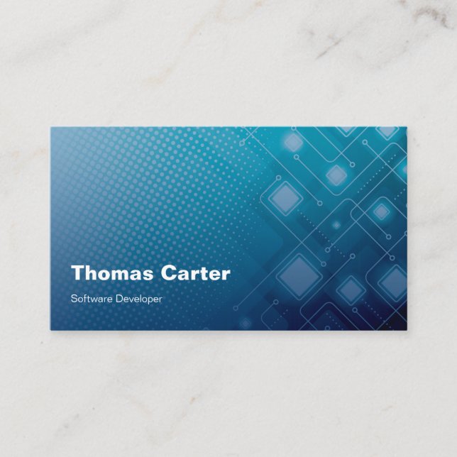 Visita Tarjeta internacional de programador de software (Anverso)