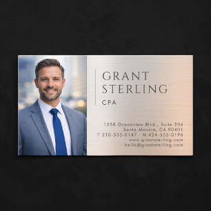 Visita Tarjeta metálica de foto de CPA