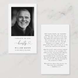 Visita Tarjeta minimalista simple de oraciones funerarias