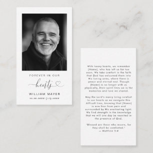 Visita Tarjeta minimalista simple de oraciones funerarias